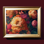 Anstrichene Blume Fett 4:3 Poster