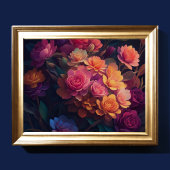 Anstrichene Blume Fett 4:3 Poster