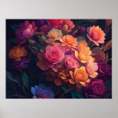 Anstrichene Blume Fett 4:3 Poster (Vorne)