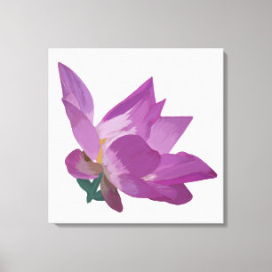 Anstrichene Blume Leinwanddruck