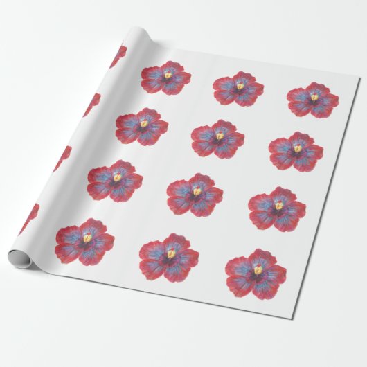 Anstrichene Blume Matte Wrapping Paper, 30 in x 2 Geschenkpapier (Ungerollt)