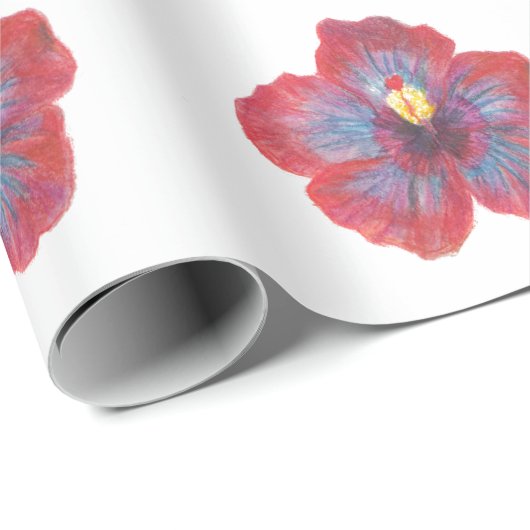 Anstrichene Blume Matte Wrapping Paper, 30 in x 2 Geschenkpapier (Rolleneckpunkt)