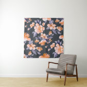 Anstrichene Blume Nahtloser Hintergrund Wandteppich (Beispiel)