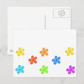 Anstrichene Blume Postkarte (Vorne/Hinten)