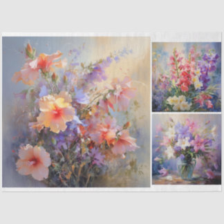 Anstrichene Blume Seidenpapier