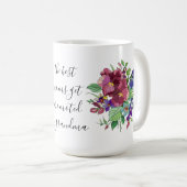 Anstrichene Blume, zum ersten Mal Oma Kaffeetasse (VorderseiteRechts)