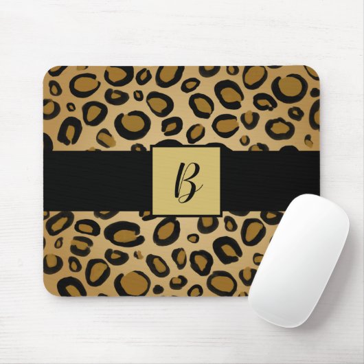 Anstrichene Cheetah Leopard Druckpunkte Gold Beige Mousepad (Mit Mouse)