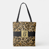 Anstrichene Cheetah Leopard Druckpunkte Gold Beige Tasche (Rückseite)