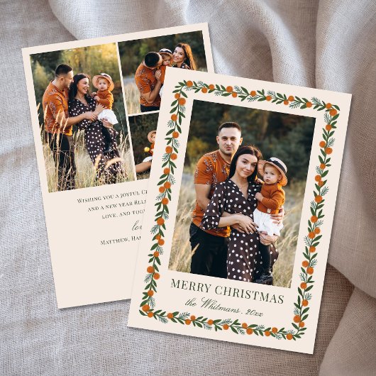 Anstrichene Citrus Rahmen Weihnachten 4 FotoCollag