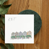 Anstrichene Damen, San Francisco Hochzeitscocktail Serviette