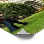 Anstrichene Damen, Viktorianische Häuser und Skyli Poster (Ecke)