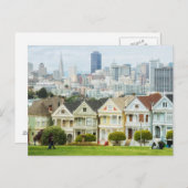 Anstrichene Damen, Viktorianische Häuser und Skyli Postkarte (Vorne/Hinten)