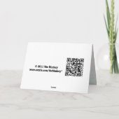 Anstrichene Dankeschön-Karte (anpassbar) Dankeskarte (Rückseite)