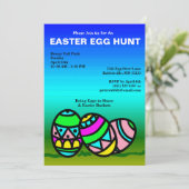 Anstrichene Eier Ostereier Einladung (Stehend Vorderseite)