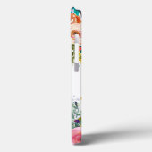 Anstrichene Floral Monogram iPhone Case (Rückseite / Links)