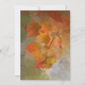 Anstrichene Herbstfarben Erntedank Einladung (Rückseite)