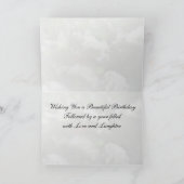 Anstrichene Lady Butterfly Geburtstagskarte Karte (Innenseite)