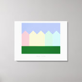 Anstrichene Ladys - Alamo Square - San Francisco Leinwanddruck (Vorderseite)