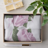 Anstrichene Lavendel Rose Blume Schmetterling Weiß Seidenpapier (Geschenk)