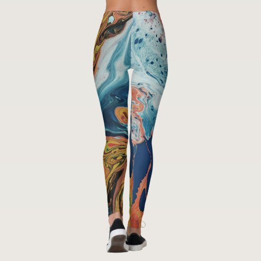 Anstrichene Leggings (Rückseite)
