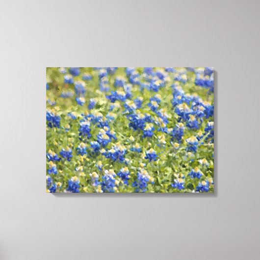 Anstrichene Leinwand: Texas Wildblume Bluebonnet F Leinwanddruck (Vorderseite)