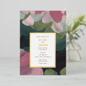 Anstrichene Liebe Hochzeitseinladung Folieneinladung (Stehend vorne)