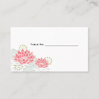 Anstrichene Lilien - Tischnummern Set von 100 Platzkarte