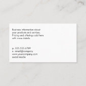 Anstrichene Nägel | Beauty Logo Gold Metallic Visitenkarte (Rückseite)