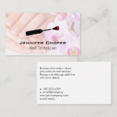 Anstrichene Nägel | Maniküre | Nagelbürste Visitenkarte (Vorne/Hinten)