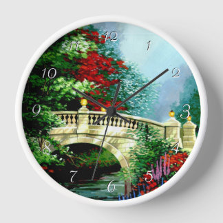 Anstrichene Parkbrücke Rundschau Uhr