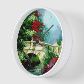 Anstrichene Parkbrücke Rundschau Uhr (Winkel)