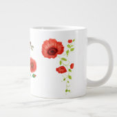 Anstrichene Poppies und Libellen Jumbo-Tasse (Rechts)