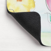 Anstrichene primitive Blume Mousepad (Ecke)