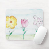 Anstrichene primitive Blume Mousepad (Mit Mouse)