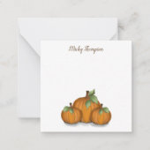 Anstrichene Pumpkins Note Card Mitteilungskarte (Vorderseite)