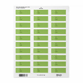 Anstrichene Punkte grünes kleines Geschenk (Vorne)
