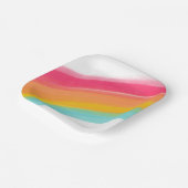 Anstrichene Rainbow Birthday Paper-Teller Pappteller (Gewinkelt)