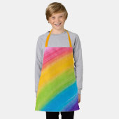 Anstrichene Regenbogenkids Schürze (Getragen)