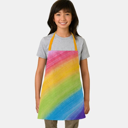 Anstrichene Regenbogenkids Schürze (Insitu)