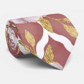 Anstrichene rosa Blume Aquarellfolie Krawatte (Gerollt)