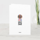 Anstrichene rosa Blume Personalisiert Karte (Rückseite)