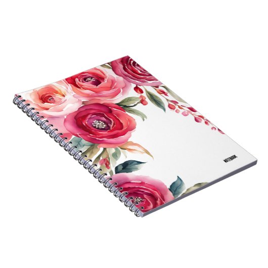 Anstrichene Rose | Notebook-Journal Notizblock (Rechte Seite)