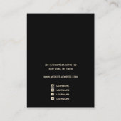 Anstrichene Satin Gold Ohrring Display Juwelierhal Visitenkarte (Rückseite)