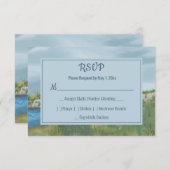 Anstrichene Seasidel-RSVP-Karte RSVP Karte (Vorne/Hinten)