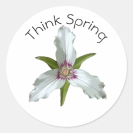 Anstrichene Sticker für die Wildblume von Trillium
