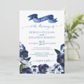 Anstrichene Stiefmütterchen Einladung (Stehend Vorderseite)