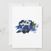 Anstrichene Stiefmütterchen Einladung (Rückseite)