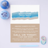 Anstrichene Strandstriche, Agent Werbung Flyer (Einzeln)