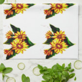 Anstrichene Sun-Blume Handtuch (Gefaltet)