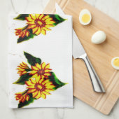 Anstrichene Sun-Blume Handtuch (Viertel Falte)
